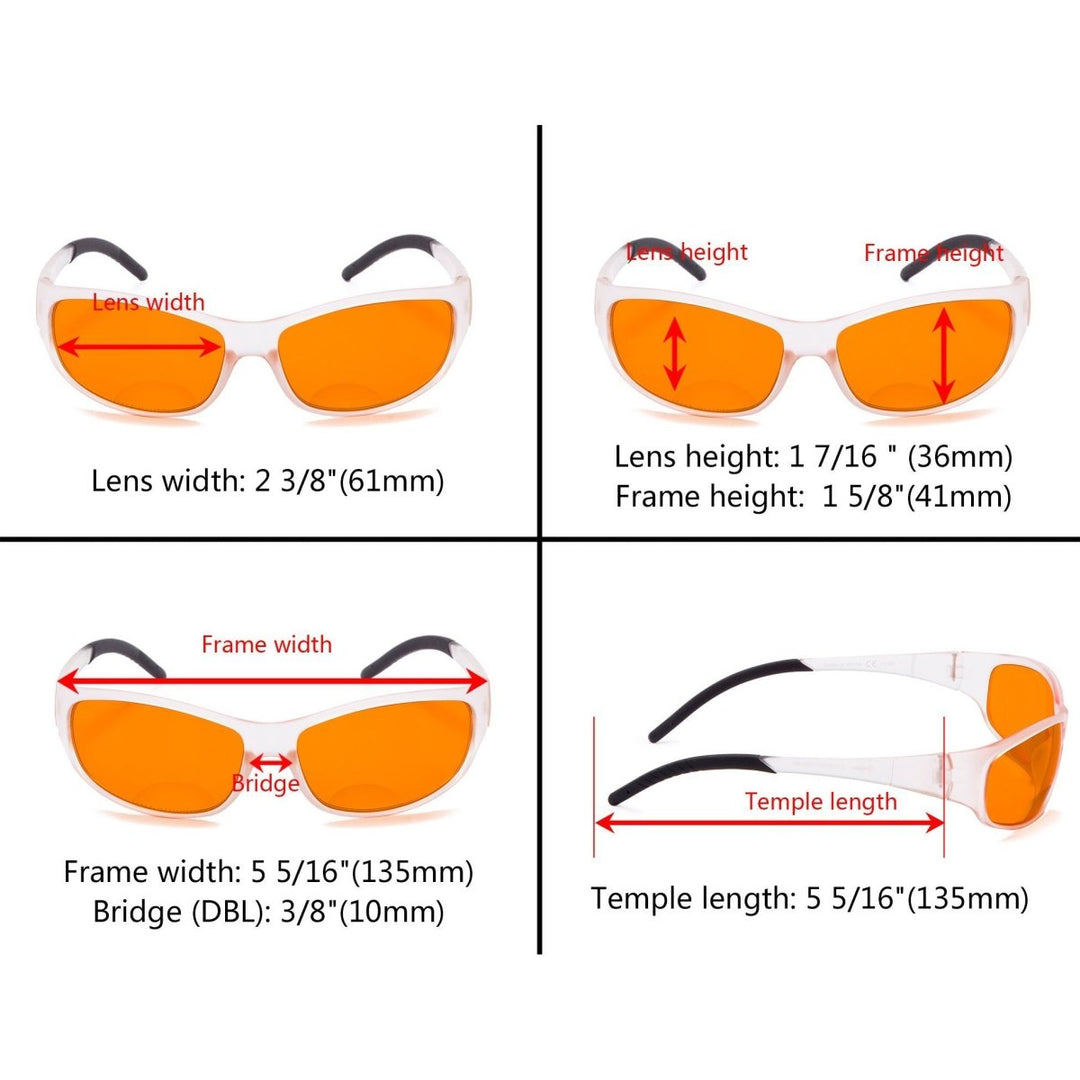 Wrapped Sport Blue Light Blocking Eyeglasses