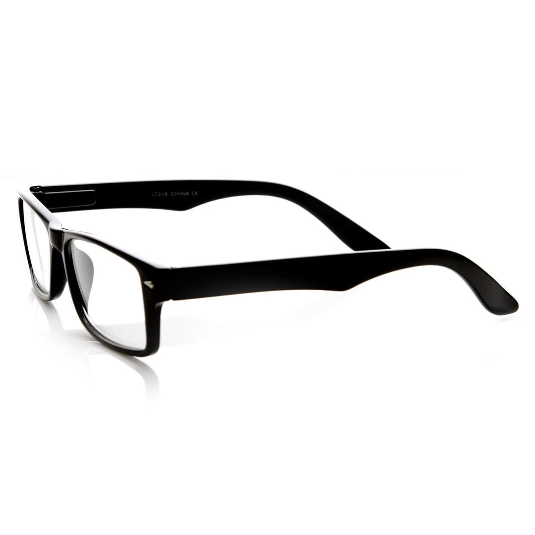 Horned Rim Clear Lens Glasses