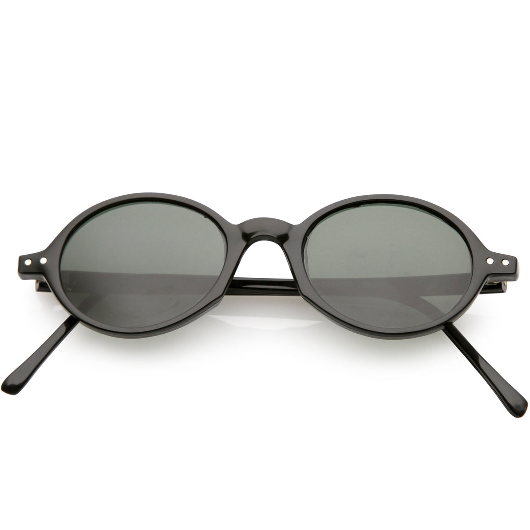 European True Vintage Round Oval Dapper Sunglasses