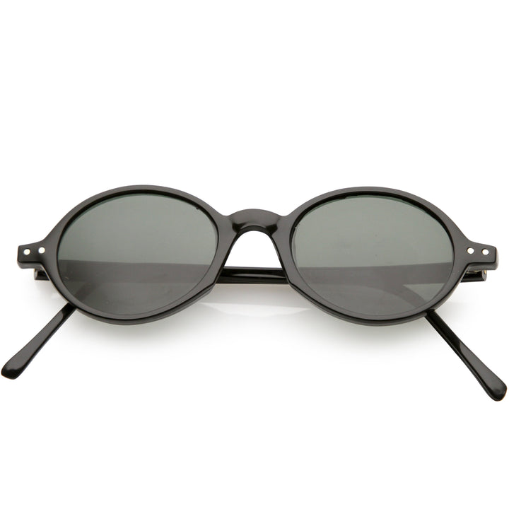 European True Vintage Round Oval Dapper Sunglasses
