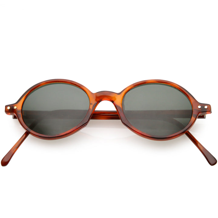 European True Vintage Round Oval Dapper Sunglasses