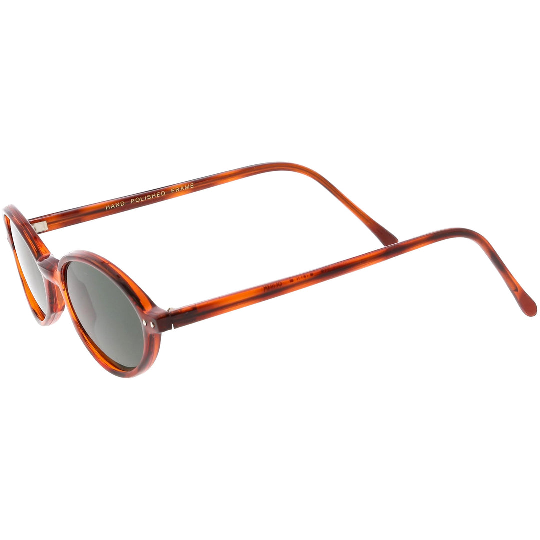 European True Vintage Round Oval Dapper Sunglasses