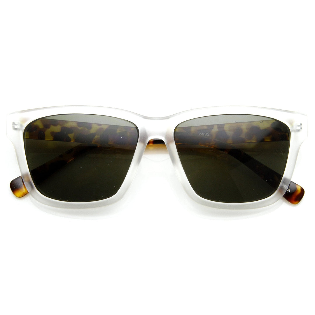 European Dapper Square Aviator Sunglasses