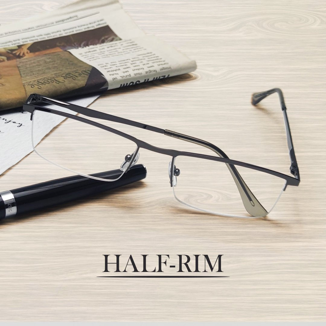 3 Pack Half-Rim Metal Frame Reading Glasses