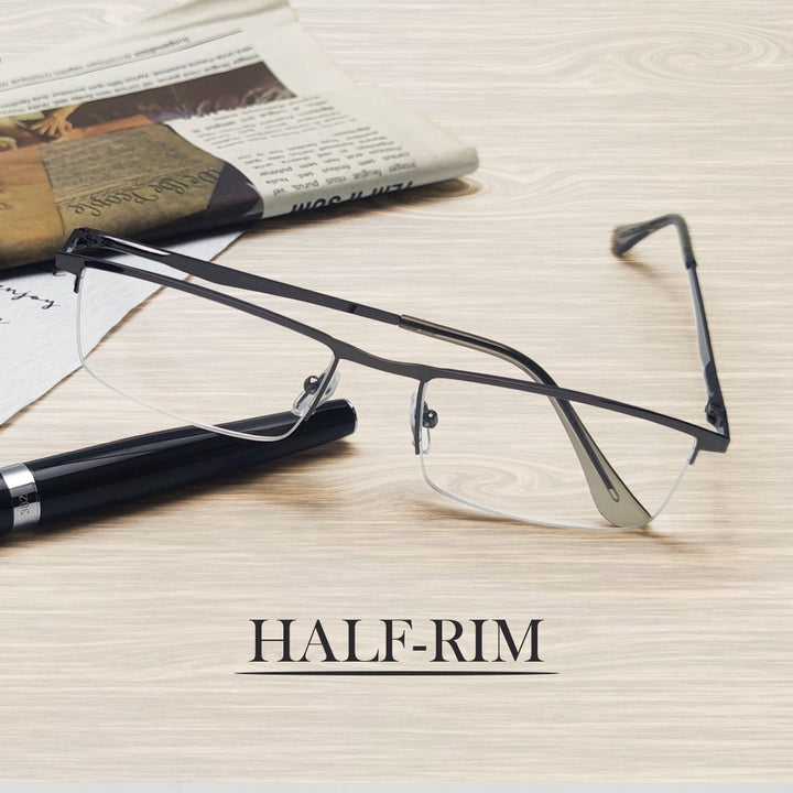 3 Pack Half-Rim Metal Frame Reading Glasses