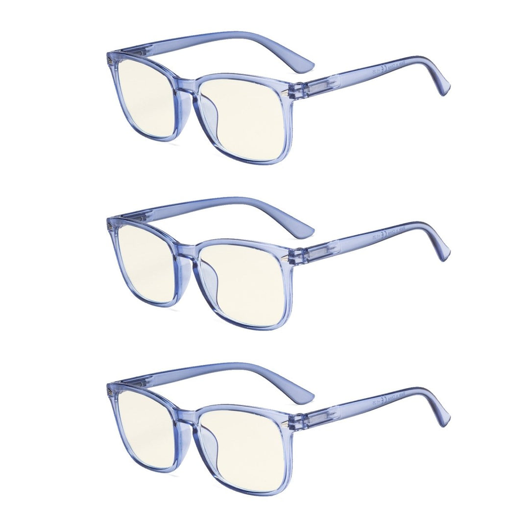 3 Pack Blue Light Filter Reading Glasses UVRT1801