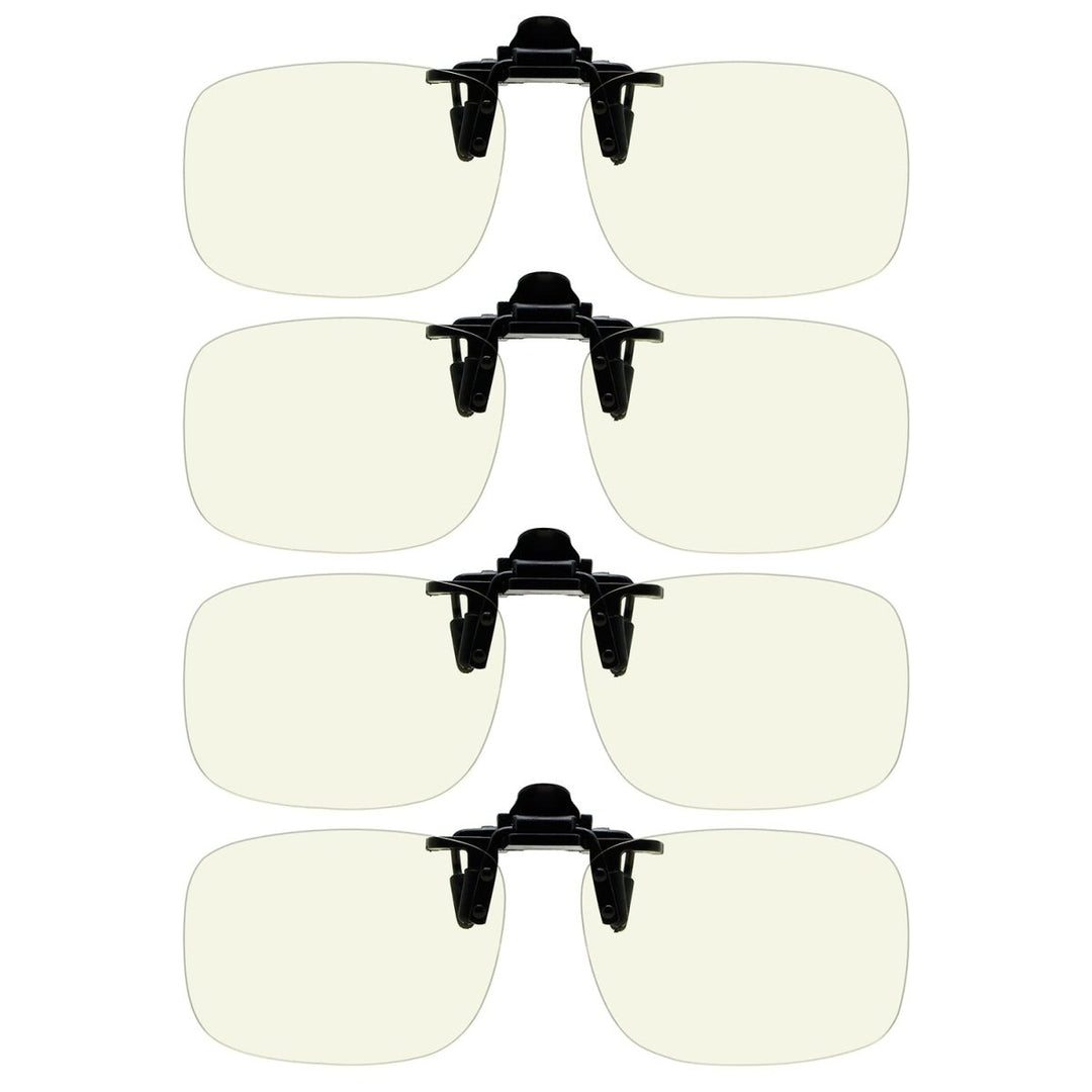 4 Pack Blue Light Blocking Flip up Clip on JQ3 (60X43MM)