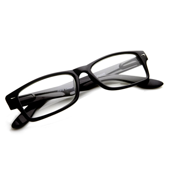 Horned Rim Clear Lens Glasses