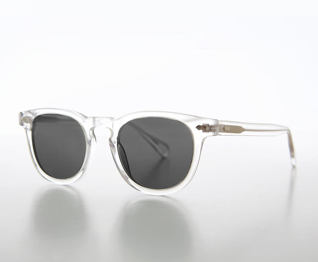 Clear Acetate Polarized Square Sunglasses - Benson