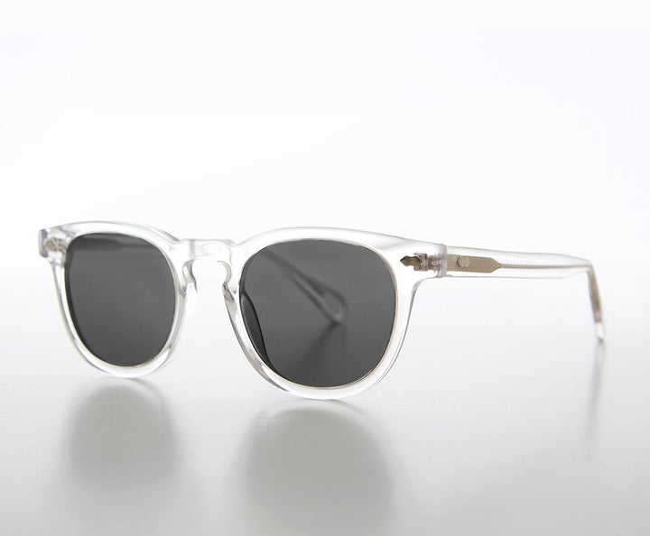 Clear Acetate Polarized Square Sunglasses - Benson