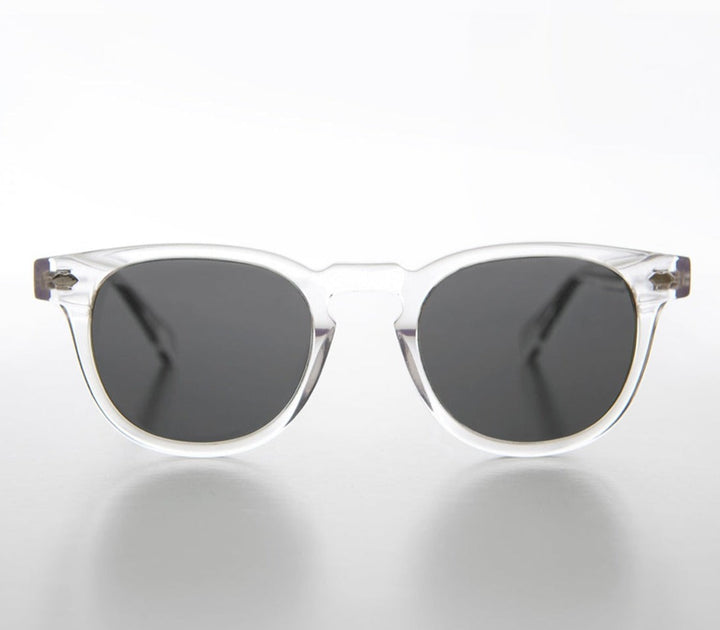 Clear Acetate Polarized Square Sunglasses - Benson
