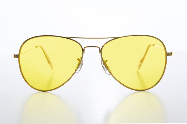 Classic Yellow Lens Pilot Sunglasses - Buck