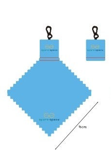Two (2) Stow-A-Way Premium Microfiber Pocket Cloth with Clip