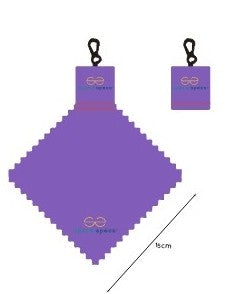 Two (2) Stow-A-Way Premium Microfiber Pocket Cloth with Clip