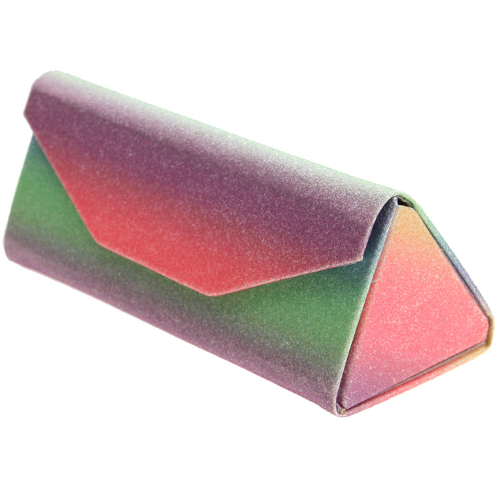 Glitter Rainbow Foldable Eyeglass Case