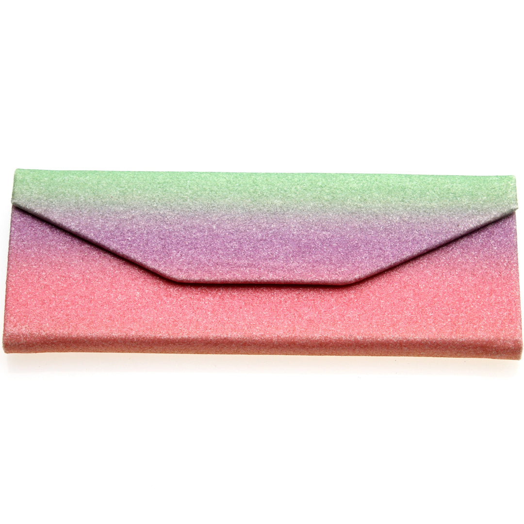 Glitter Rainbow Foldable Eyeglass Case