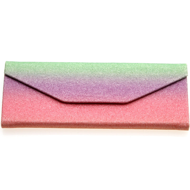 Glitter Rainbow Foldable Eyeglass Case