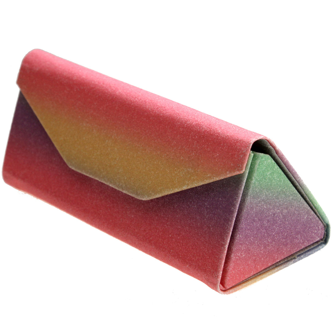 Glitter Rainbow Foldable Eyeglass Case