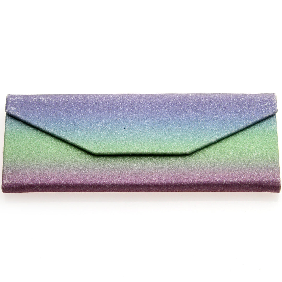 Glitter Rainbow Foldable Eyeglass Case