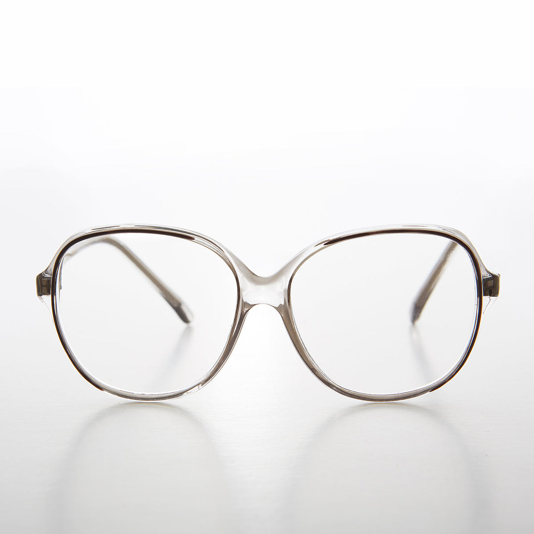 Gafas de lectura retro transparentes con acento de color - Jess
