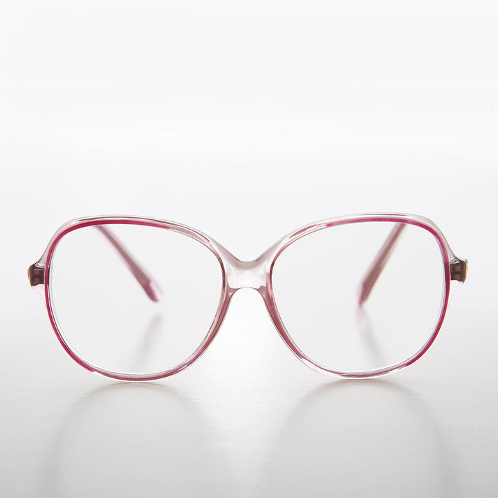 Gafas de lectura retro transparentes con acento de color - Jess