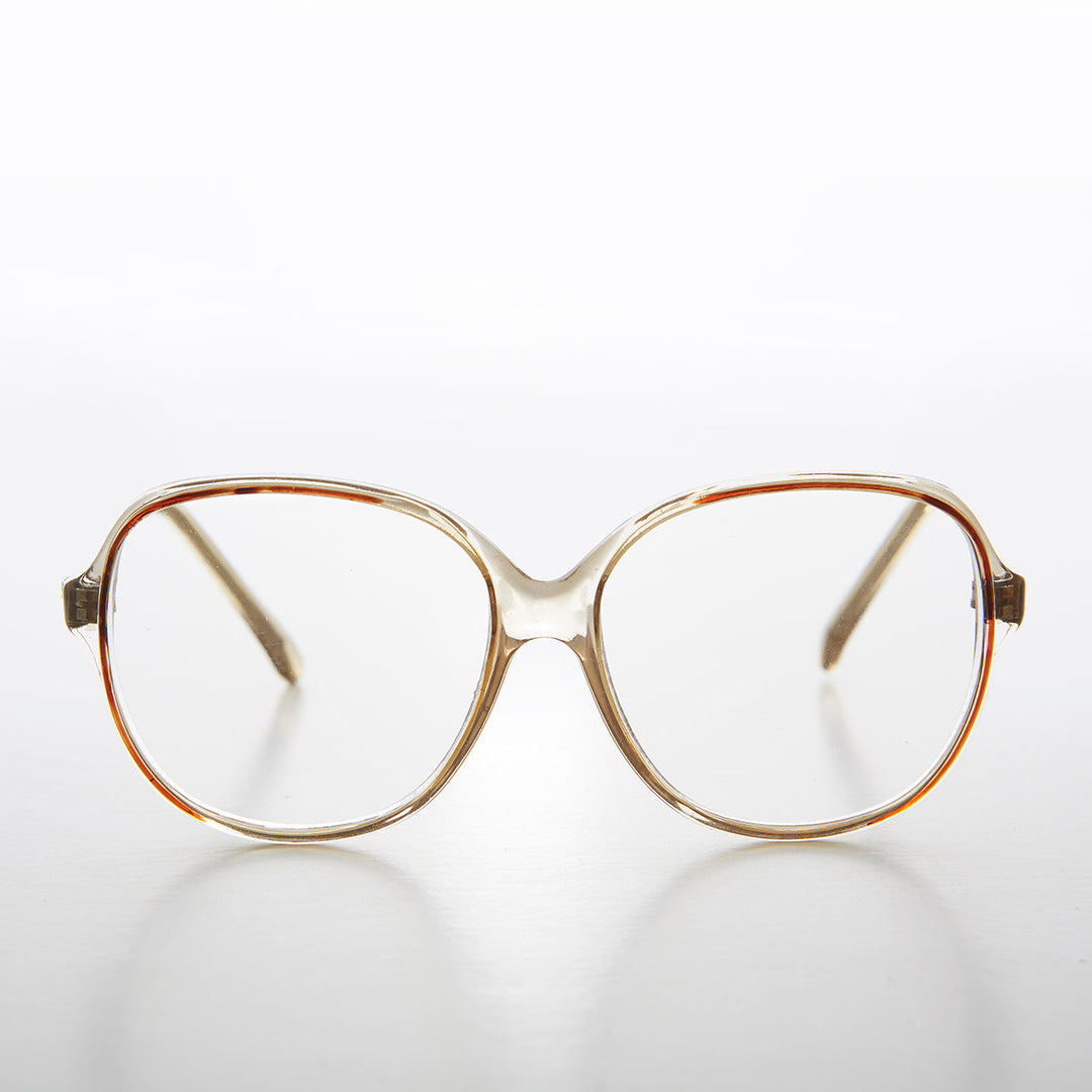 Gafas de lectura retro transparentes con acento de color - Jess