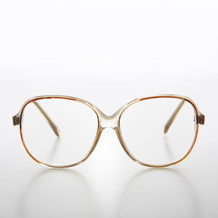 Gafas de lectura retro transparentes con acento de color - Jess
