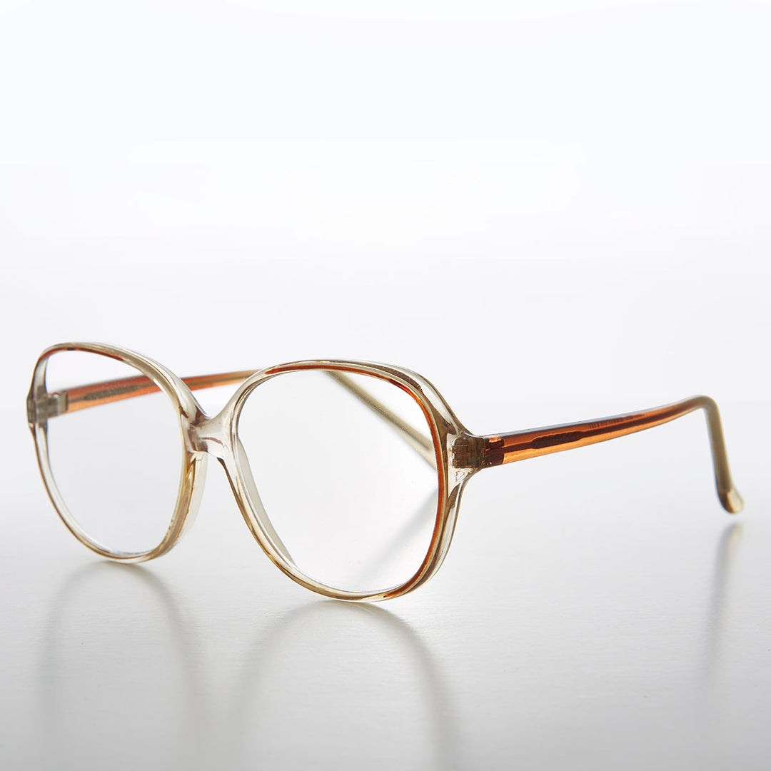 Gafas de lectura retro transparentes con acento de color - Jess