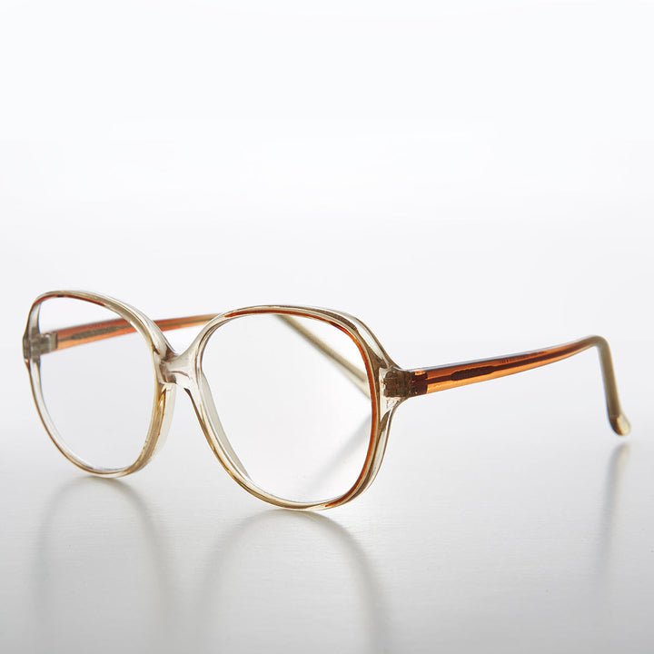 Gafas de lectura retro transparentes con acento de color - Jess
