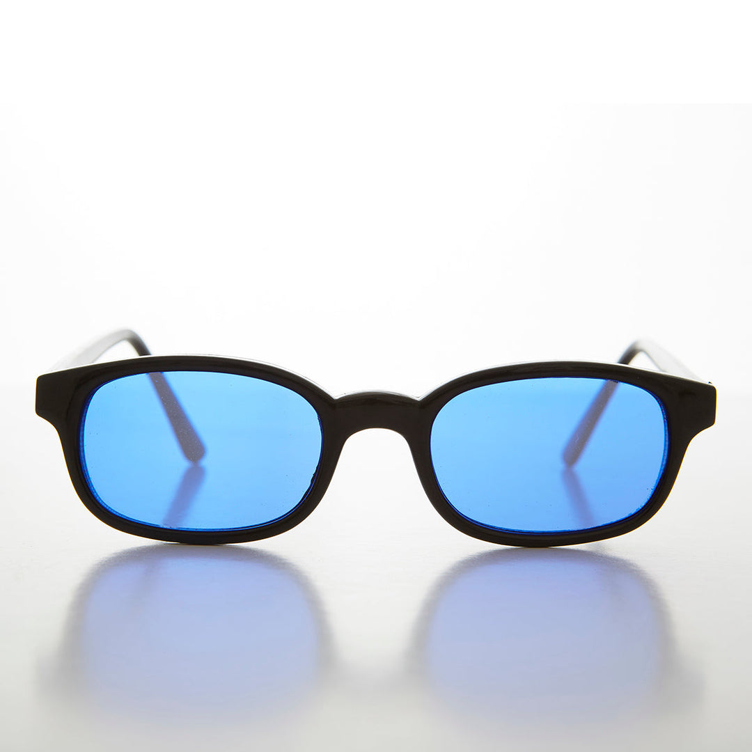 Lentes tintadas de color con montura rectangular negra - Zen