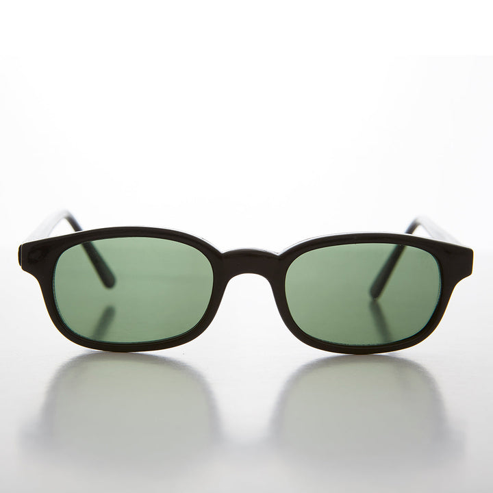 Lentes tintadas de color con montura rectangular negra - Zen