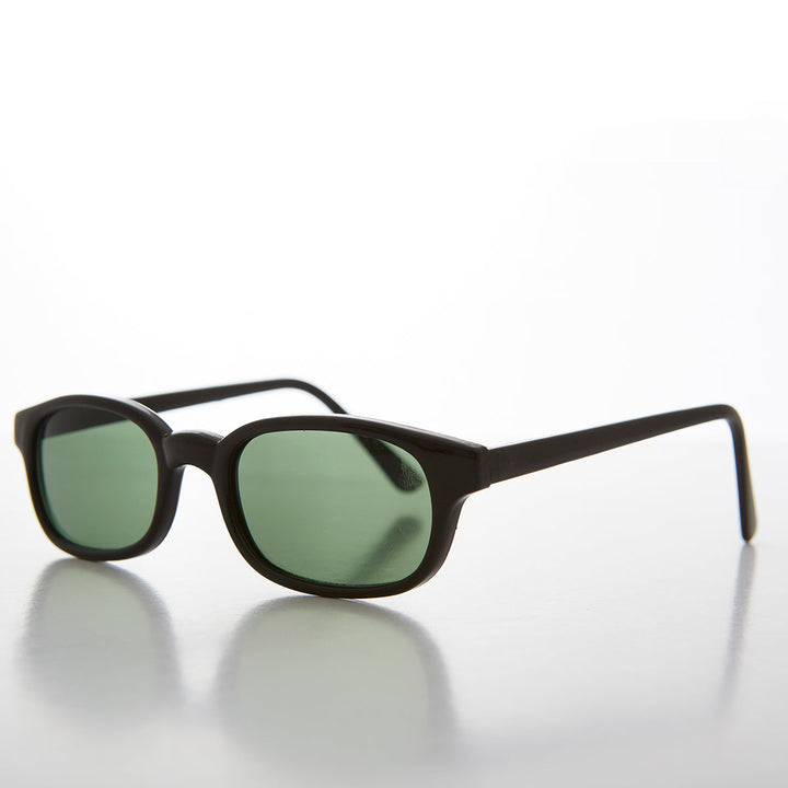 Lentes tintadas de color con montura rectangular negra - Zen