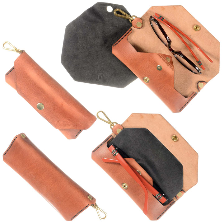 Hand-made Leather Eyeglass Case