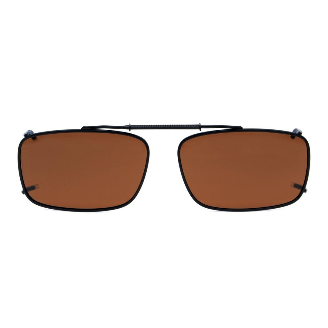 Gafas de sol con clip y lentes polarizadas con montura metálica C61 (54 mm x 34 mm)