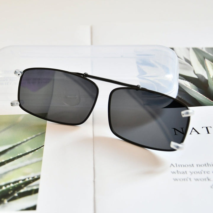 Metal Frame Polarized Lens Clip on Sunglasses C63 (54MMx34MM)