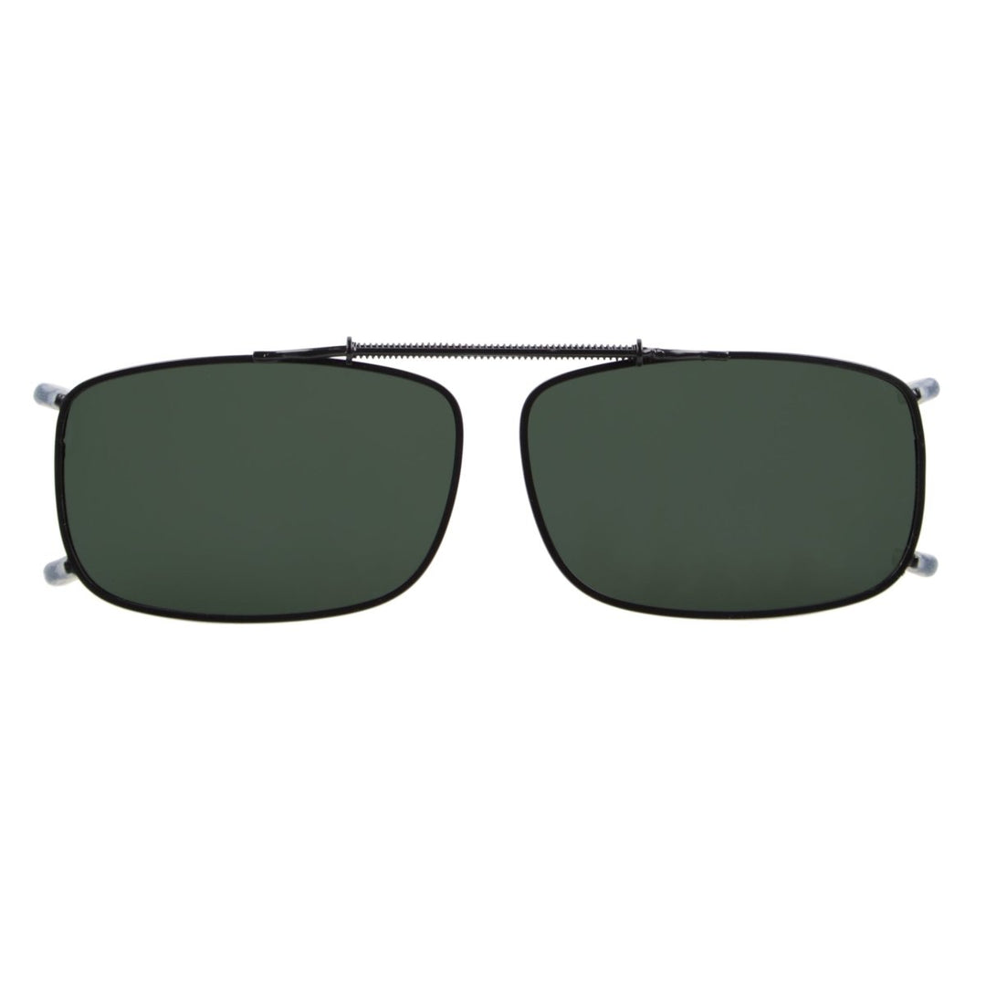 Metal Frame Polarized Lens Clip on Sunglasses C63 (54MMx34MM)