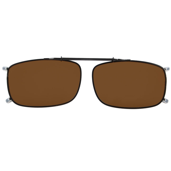 Metal Frame Polarized Lens Clip on Sunglasses C63 (54MMx34MM)
