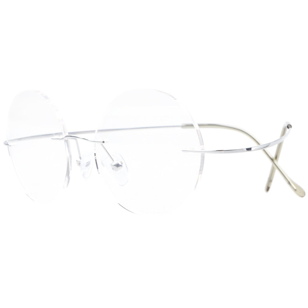 Titanium Rimless Frame Eyeglasses