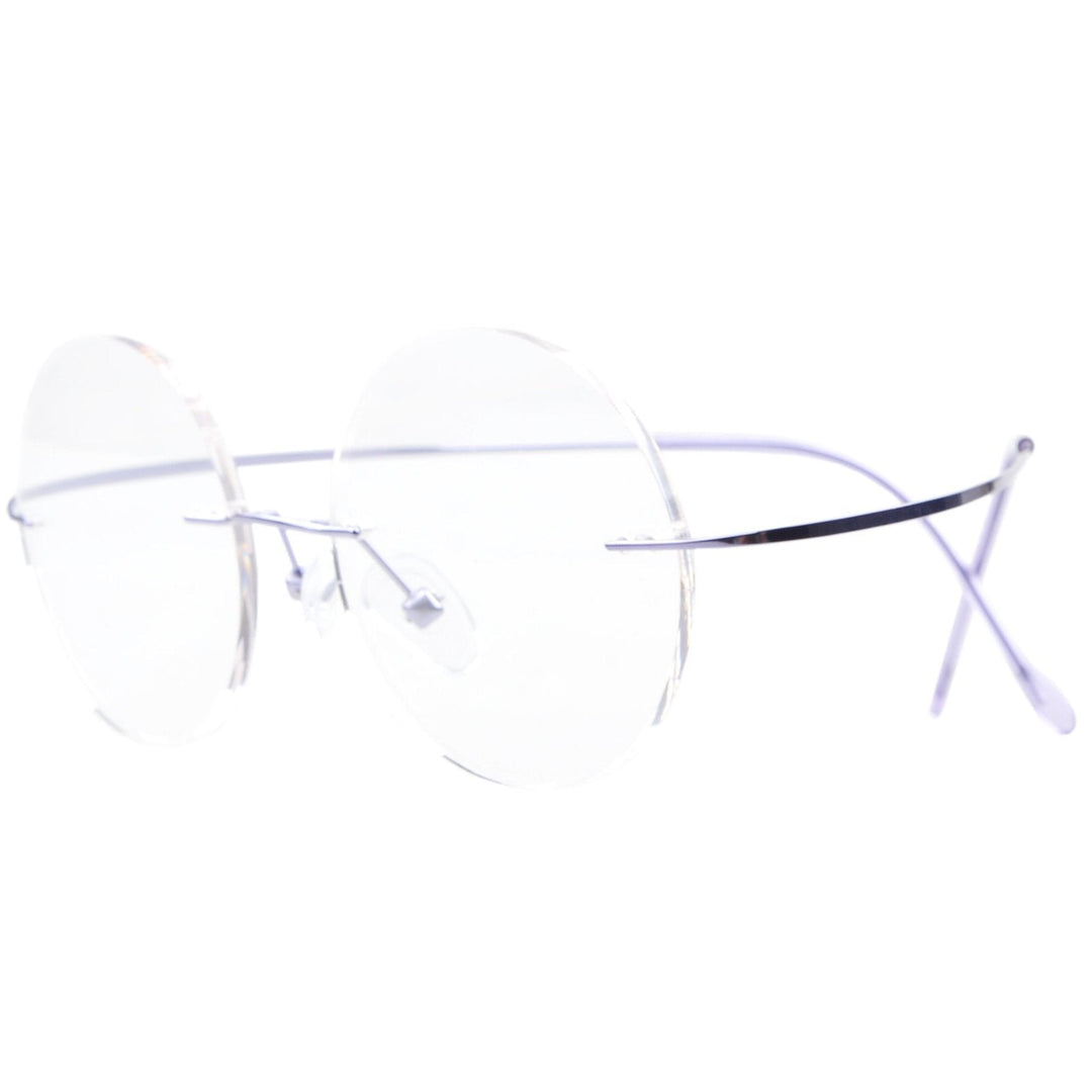 Titanium Rimless Frame Eyeglasses