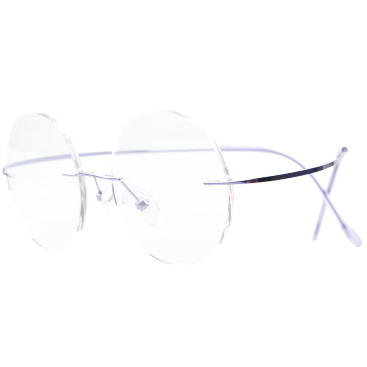 Titanium Rimless Frame Eyeglasses