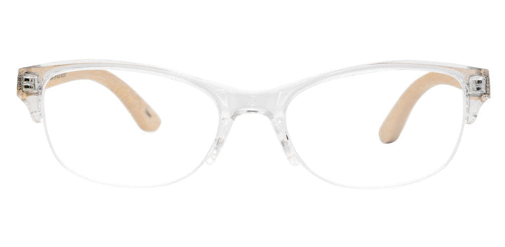 Jessie Clear Cat Eye Bamboo Readers