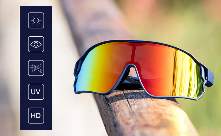 ROCKBROS Polarized Full Lens Sunglasses Cycling Bicycle Glasses Outdoor Sports Eyewear UV400