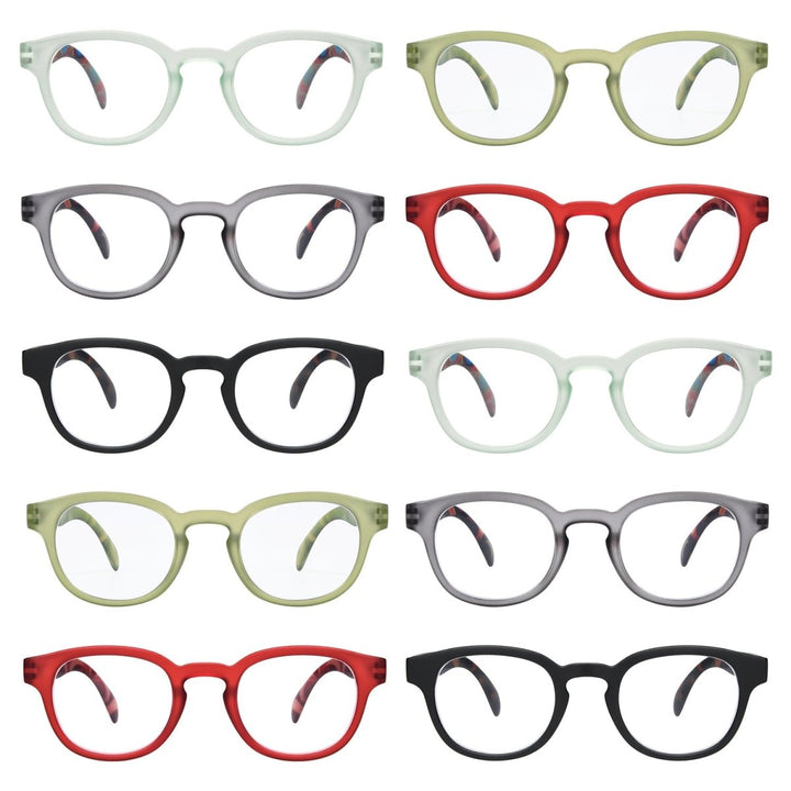 10 Pack Pattern Design Reading Glasses Vintage Readers R124F