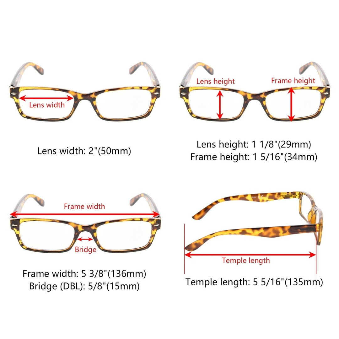10 Pack Spring Hinges Readers Include Reading Sunglasses R055