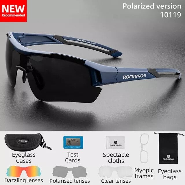 ROCKBROS Polarized Sunglasses for Men Cycling Sunglasses UV Protection