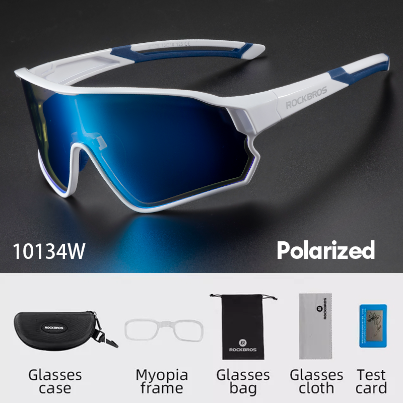 ROCKBROS Polarized Full Lens Sunglasses Cycling Bicycle Glasses Outdoor Sports Eyewear UV400