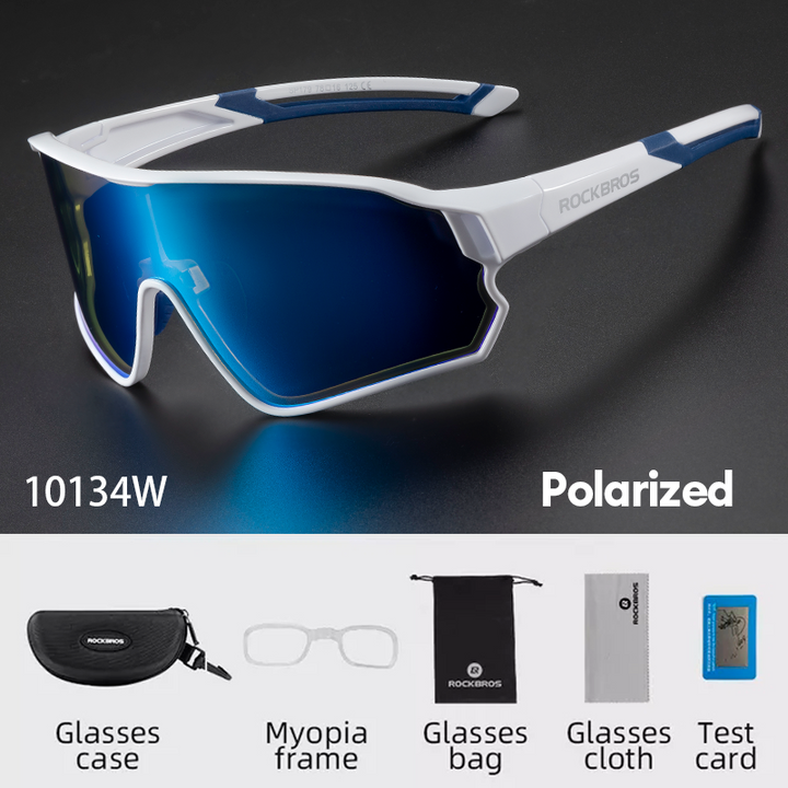 ROCKBROS Polarized Full Lens Sunglasses Cycling Bicycle Glasses Outdoor Sports Eyewear UV400