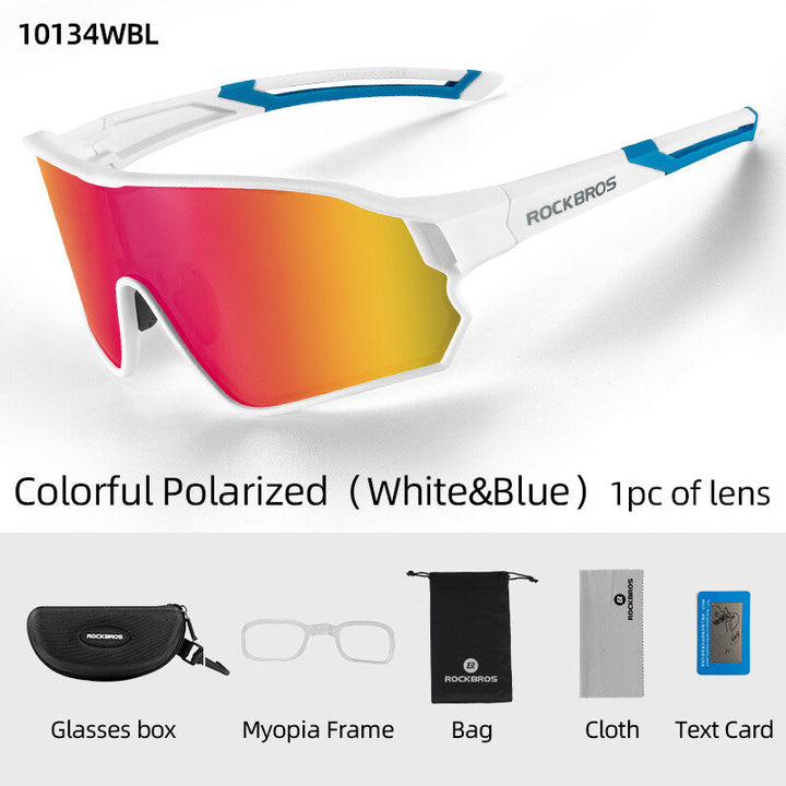ROCKBROS Polarized Full Lens Sunglasses Cycling Bicycle Glasses Outdoor Sports Eyewear UV400