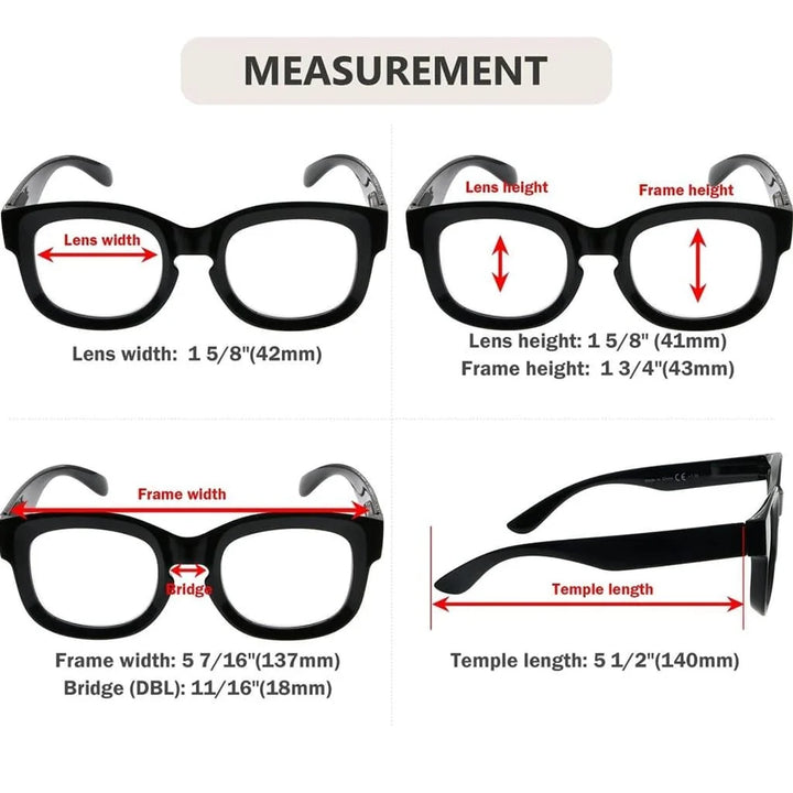 12 Pack Thicker Frame Reading Glasses Ladies Readers R2013
