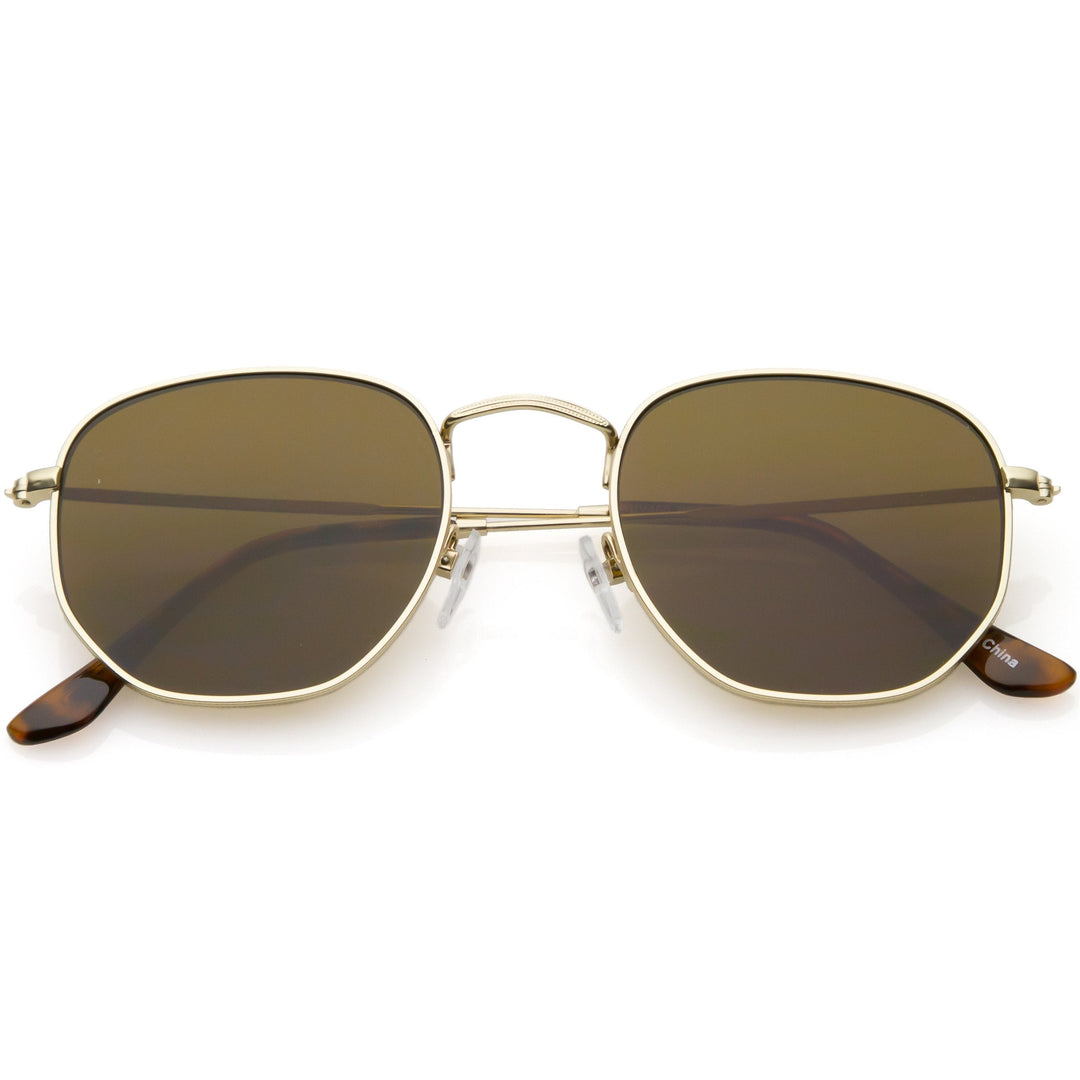 Retro Dapper Indie Modern Flat Geometric Lens Sunglasses C518